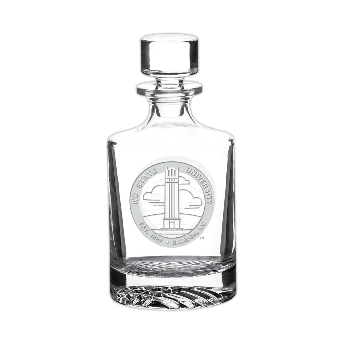 Glass Decanter Deep Etched Hallmark